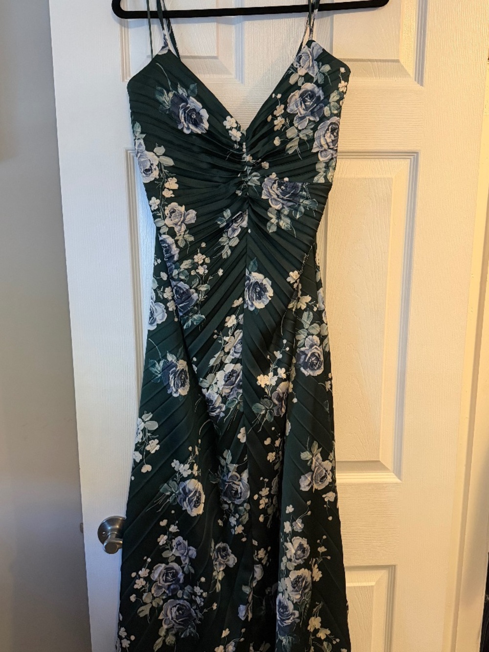 Abercrombie Green Floral Giselle Maxi Dress NWT Size Large